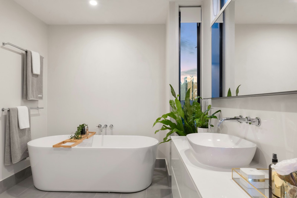 Detailed tile and stone bathroom work